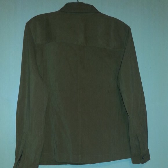 New Joanna Petite Women Shirt Collar Long Sleeve M - Picture 3 of 5